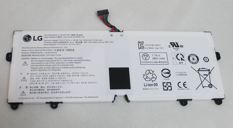 EAC64618302 Gram Battery 7.74V 80Wh 10336Mah 17Z90N-R.Aas9U1 Compatible With Lg