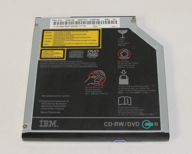 13N6768 T40 T41 T42 T43 Dvd-Cdrw Compatible with IBM