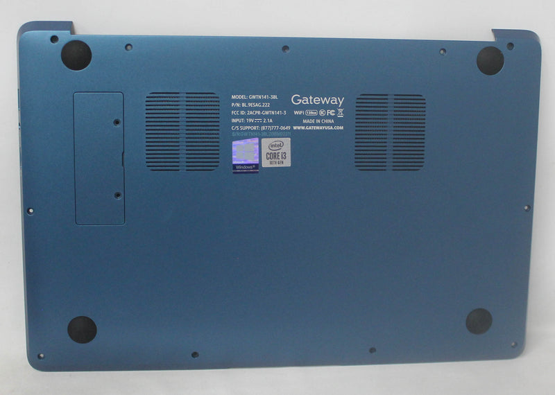 GWTN141-3BL-BASECOVER BOTTOM BASE COVER BLUE GWTN141-3BL Compatible with Gateway