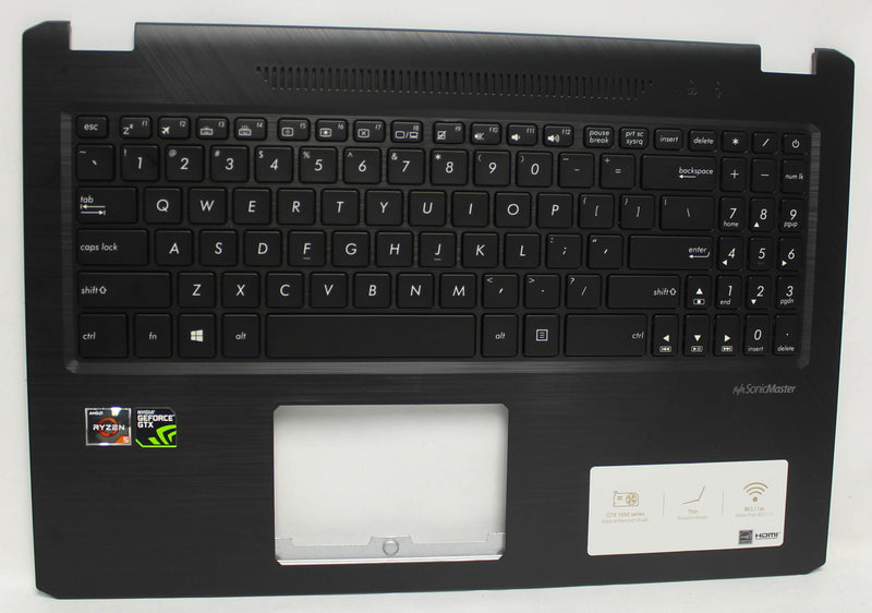 90Nb0Hs1-R31Us0 Asus Palmrest Top Cover With Keyboard _(Us-English)_Module/As X570Ud-1B Vivobook 15 K570Z Series Grade A