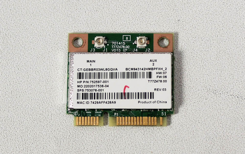 HP Wireless Card Pavilion 14-V 14-V038Ca Series Refurbished 753076-005