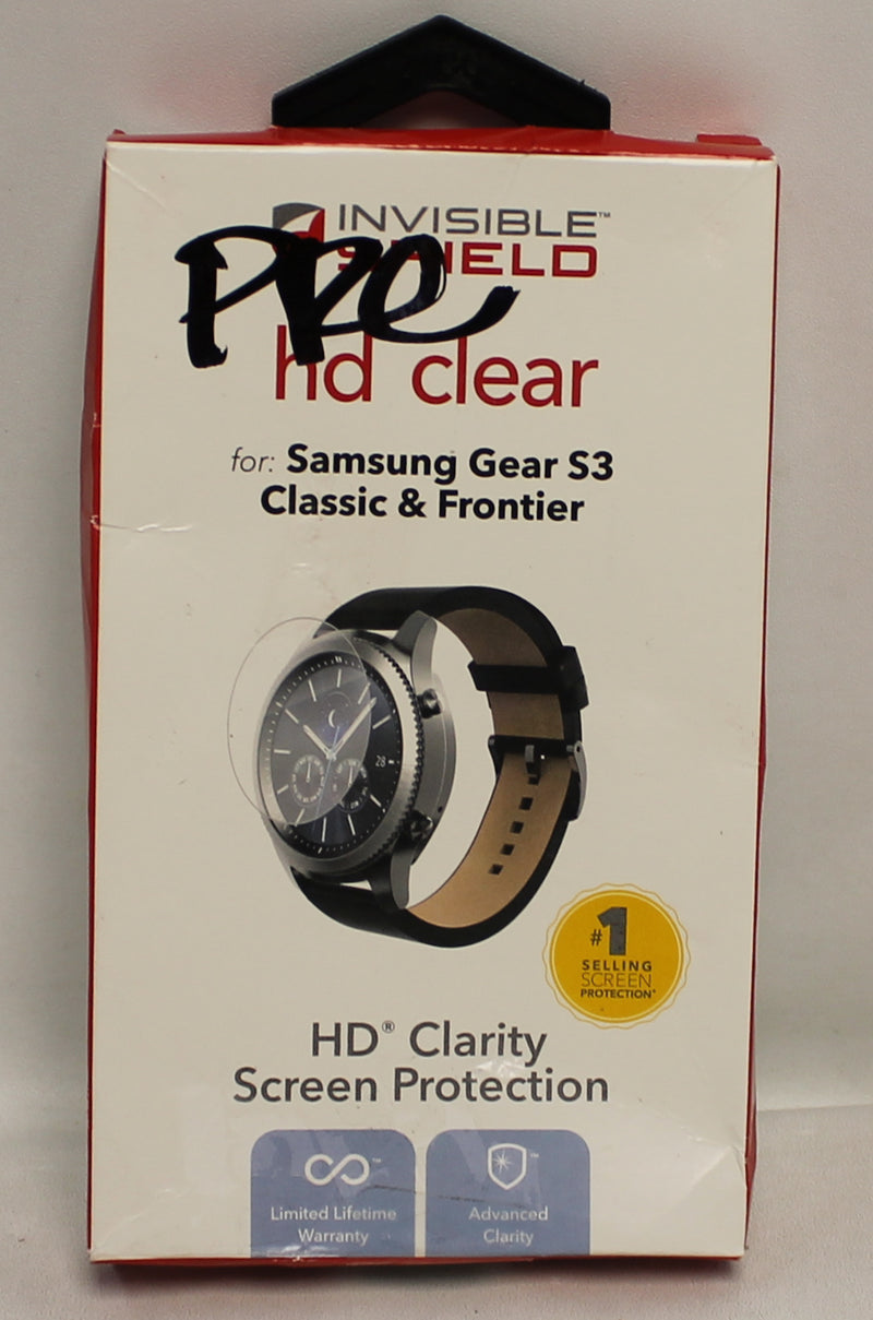 ZAGG InvisibleShield HD Clear Screen Protector Samsung Gear S3 Classic Frontier