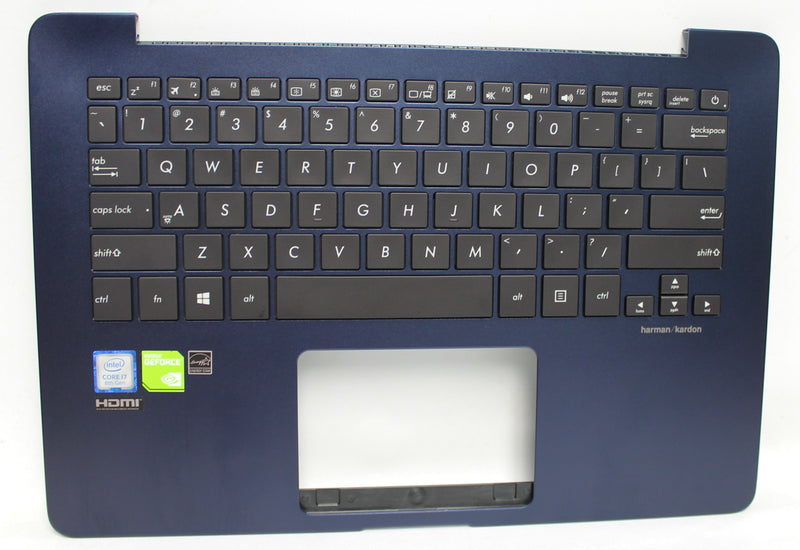 PALMREST TOP COVER WITH KEYBOARD _(US-ENGLISH)_MODULE/AS ROYAL BLUE ZENBOOK UX430UN-NB71 Compatible with Asus