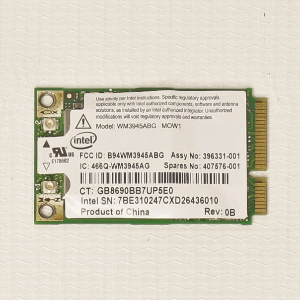 HP Mini Pci 802.11A/B/G Gl Embedded Wireless Lan (Wlan) Card With Bluetooth (Broadcom Most-Of-World 1) Refurbished 407674-001