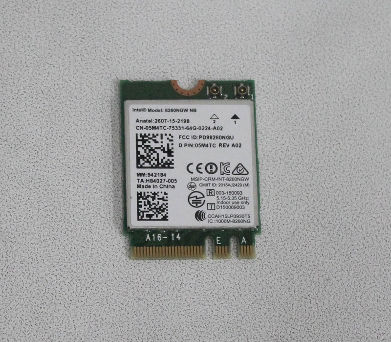5M4TC Lan Wireless Wifi Card M.2 8260Ngw Precision 15 7510 Compatible With Dell