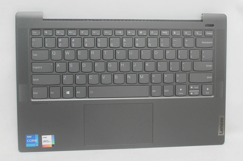 5Cb1A14021 Palmrest Top Cover C81Ym Al_Blk Fp Blkb_Usa Ideapad 5-14Itl05 Replacement Parts Compatible With LENOVO