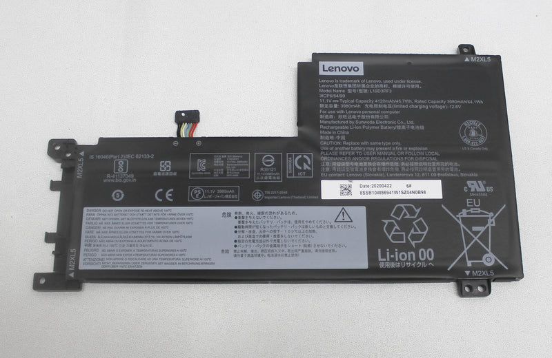 L19D3PF3 Battery 11.1V 4120Mah 45.7Wh Ideapad 5 15Iil05 Compatible With LENOVO