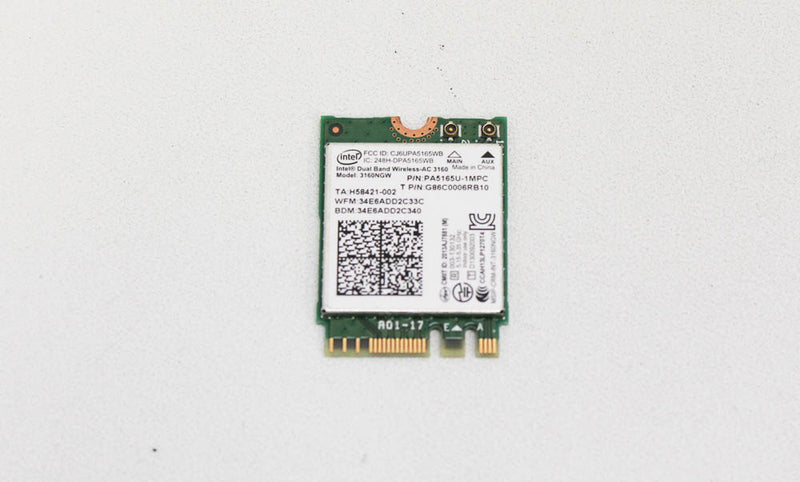 PA5165U-1MPC WIRELESS LAN CARD BT 802.11AC 160. N S55T-B Compatible with Toshiba