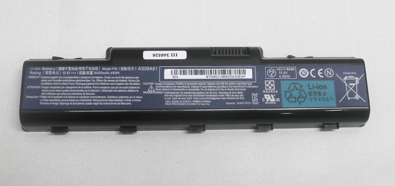 BT.00603.108 Battery 6Cell 10.8V 4400Mah 48Wh Aspire 5516 5517 5734 5734Z Compatible with Acer