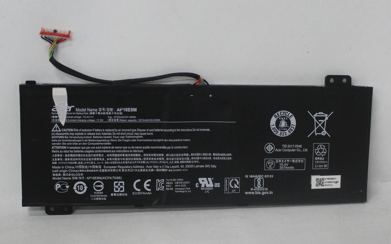 KT.0040G.013 Battery 57Wh 3574Mah 4S1P 65W Nitro 5 An515-43-R0Ym Replacement Parts Compatible With Lenovo