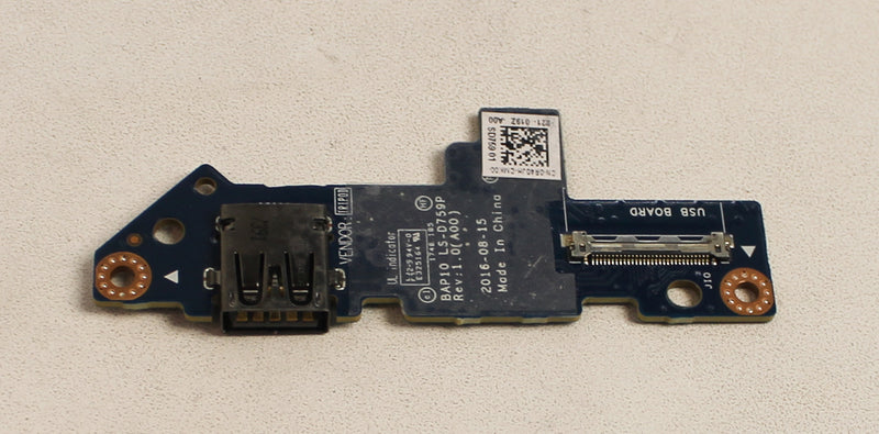 0R40JH Usb Port I/O Circuit Pc Board Bap10 Alienware 15 R3 Series Compatible with Dell