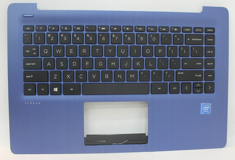 L59910-001-B Palmrest Top Cover With Keyboard Jtb Us (Ryb) Royal Blue Stream 14-Cb116Ds Grade B Compatible With Hp 