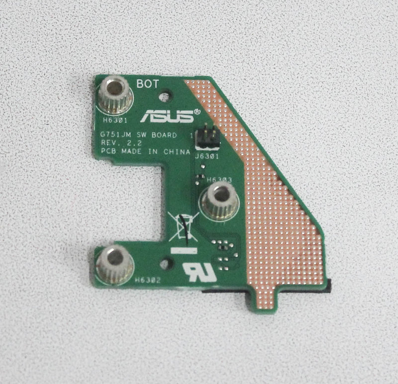 60Nb06G0-Ps1040 Asus Rog G751Jm-Bhi7T25 17.3 Laptop Power Button Board Grade A
