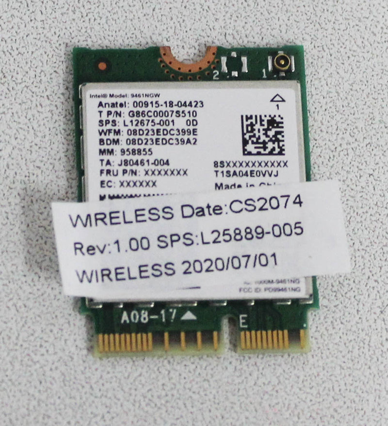 HP WLAN  Ac+Bt5 Int 9461Ngw 1X Pavilion X360 Convertible 14M-Dw0013Dx Refurbished L25889-005
