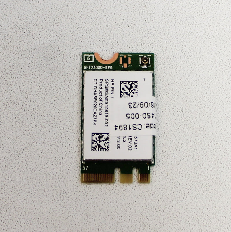 HP Wireless LAN  Card Rt Bgn 1X1 +Bt4.2Le M WLAN  15-Da0014Dx Refurbished 915619-002