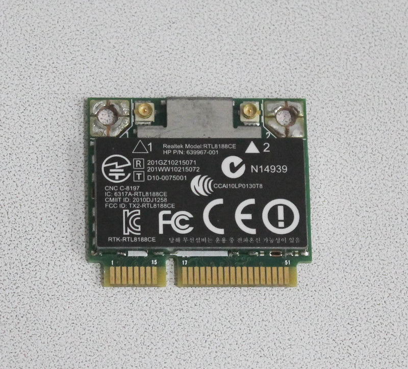 HP Multi Unit - WLAN Module - 802.11B/G/N Pcie Half Mini Card Wifi Adapter Refurbished 639967-001