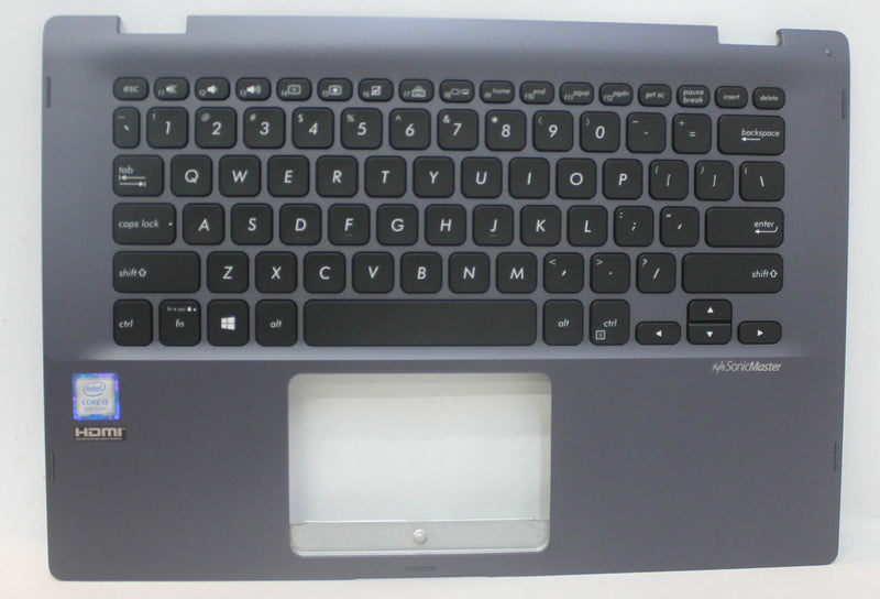 90NB0J71-R30US0-B PALMREST TOP COVER WITH KEYBOARD _(US)_MODULE/AS TP412UA-1A TP412UA-IH3T SERIES GRADE B Compatible with Asus