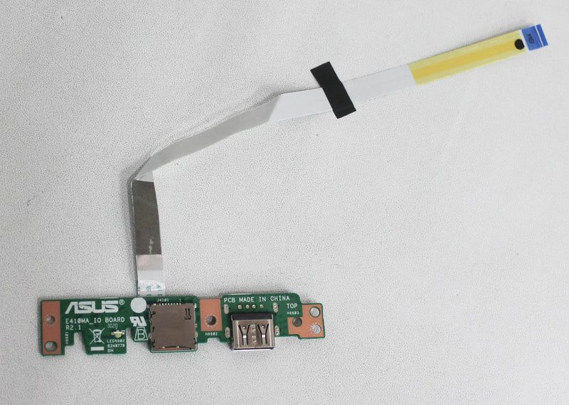 Asus USB Card Reader IO  PC Board W/Cable E410Ma E410Ma-202.Blue Refurbished L410MA-DB04-SDBRD