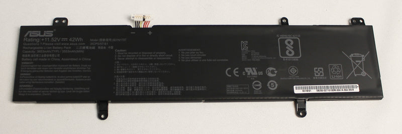 0B200-02710200  BATTERY 11.52V 42WH X411 VIVOBOOK S14 S410UN-NS74 Compatible with Asus