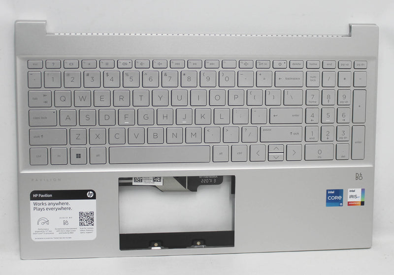 N02055-001 Palmrest Top Cover Nsdc 22C1 W/Keyboard Nsv Us 15-Eg2069Nr Compatible with HP