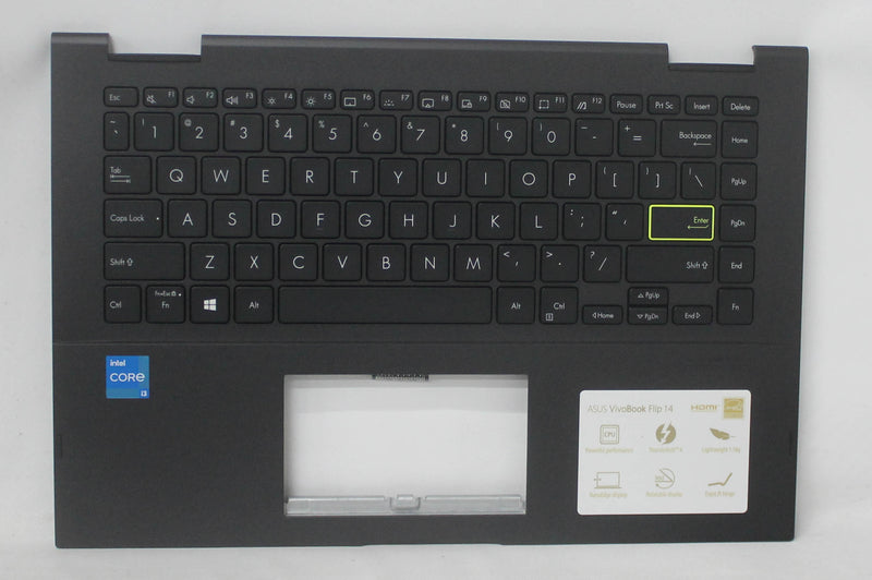 Asus Palmrest Top Cover W/K/B (Us) Module/As Bl Tp470Ez-2K Vivobook Flip Tp470Ea-As34T Refurbished 90NB0S11-R31US0