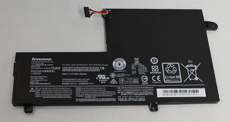 5B10G78611 Lenovo Edge 2-1580 L14M3P21 Edge 2-1580 Battery GRADE A