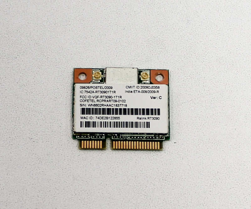 RT3090-1T1R Ralink Half-Mini Wireless N Card Minicard Rt 3090 B/G/N Half-Height Compatible With Gateway