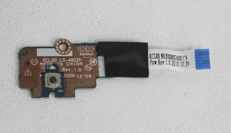 594025-001 Hp Elitebook 8440P Power Button Board Ls-4902P Grade A