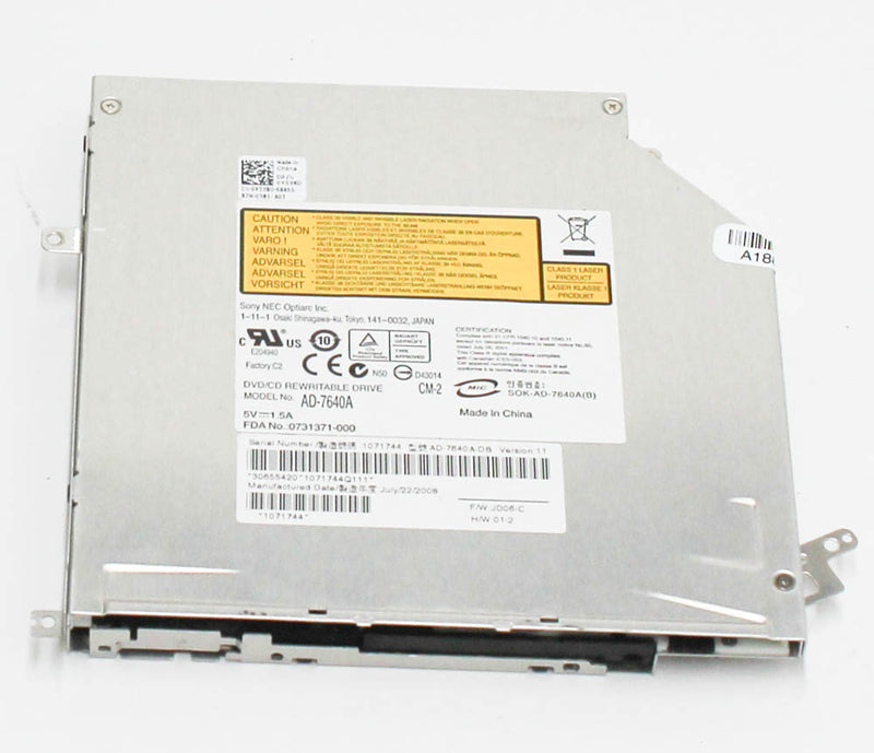 Y538D DRDVDRW Y9538D-AD-7640A WITH METAL BRACKETS (SLOTLOAD NO BEZEL) Compatible with Dell