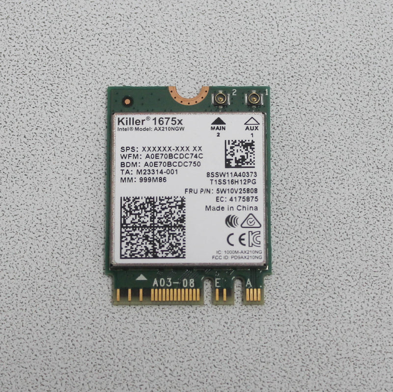 M23314-001 Killer 1675X Wireless Lan Card Wifi 6E Intel M.2 Wifi Tri-Band Bt5.2 Compatible With HP