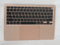 APPLEA2337-PALMREST PALMREST TOP COVER ASSY W/KB & BATTERY ROSE GOLD MACBOOK AIR M1 13.3 LATE 2020 A2337 Compatible With Apple