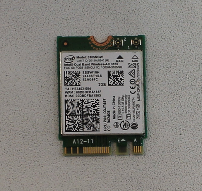 3165Ngw Intel Wireless Lan Card 802.11Ac 867M Ngff Dual Band Bluetooth 4.0 Grade A