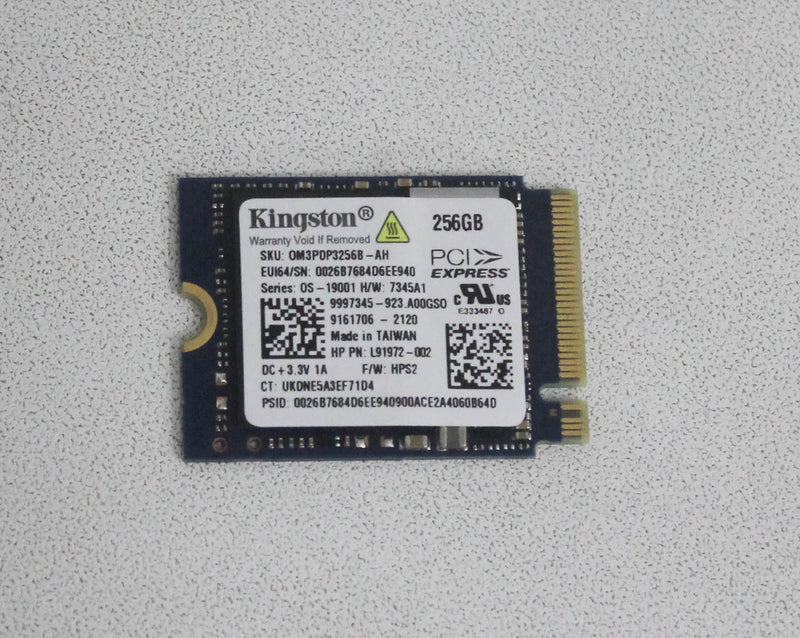 L91972-002 Ssd 256Gb Dc + 3.3V 1A Chromebook 14B-Nb0015ClCompatible With HP