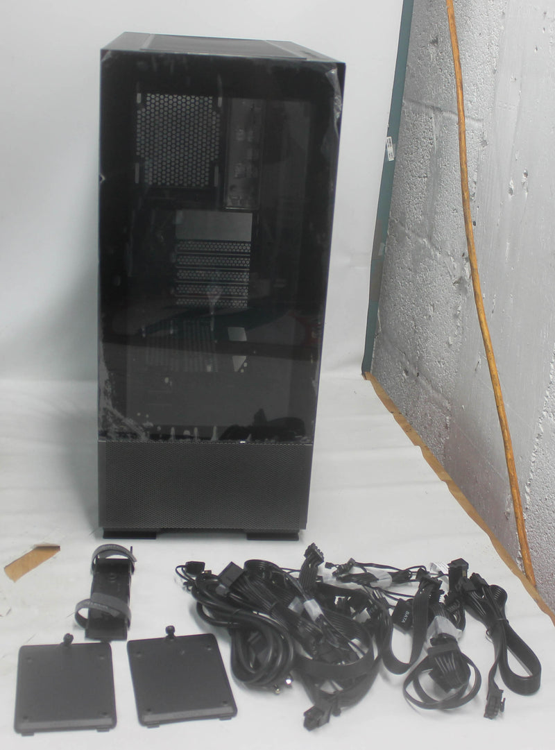 AZURE2-0690-C08-CHASSIS CHASSIS W/TEMPERED GLASS BLACK GAMING DESKTOP AZURE2-0690-C08 Compatible With SKYTECH