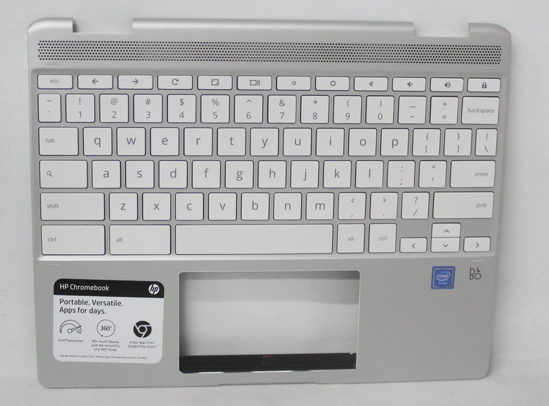 L70813-001 Top Cover With Kb Natural Silver Us For 12B-Ca005Cl / 12B-Ca0010Nr Compatible with HP