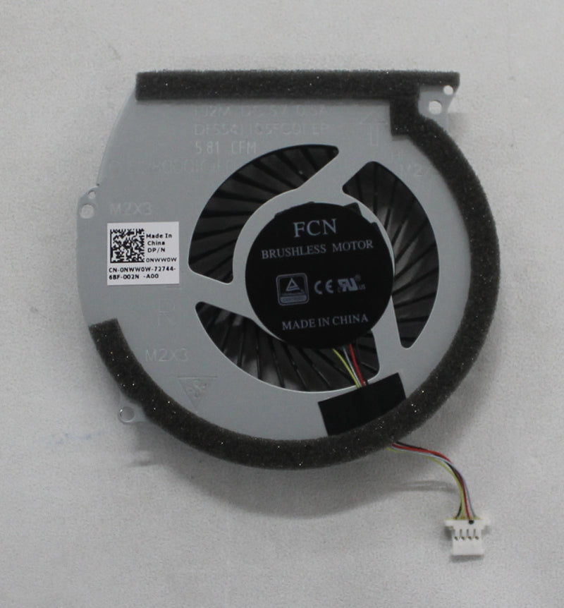 NWW0W INSPIRON 15 7567 RIGHT COOLING FAN Compatible with Dell