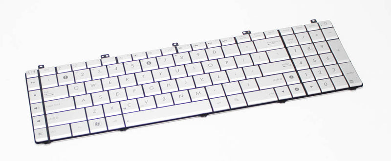 0Knb0-7200Us00 Asus Asus Keyboard 363Mm Wave Us-English Silver N55Sl-Ds71 Grade A