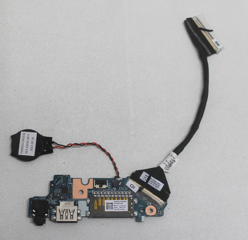 N3Cxp Usb Audio Card Reader Ioo Pc Board W/Cable Inspiron 14 5430 Replacement Parts Compatible With Dell