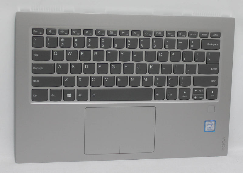 5CB0Q09678-B Palmrest Top Cover W/Keyboard Us Fingerprint Reader L 80Y7 Ptn Platinum Yoga 920-13IKeyboard Grade B Compatible with Lenovo